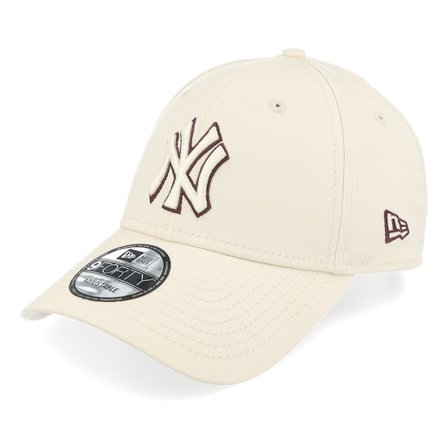 New Era - Beis adjustable Gorra - New York Yankees Team Outline 9FORTY Light Terracotta Adjustable @ Hatstore