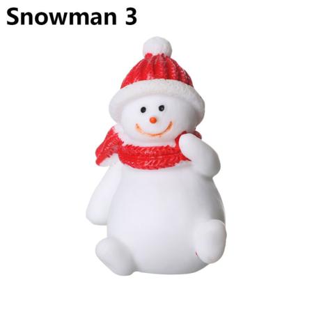 1 Stk Julefigurer Miniatyr Snømann Julenissen Snømann 3