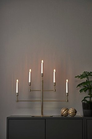 Jotex - Vide Höjd 53 Cm Brass Ljusstake - Köp Adventsljusstakar hos Jotex