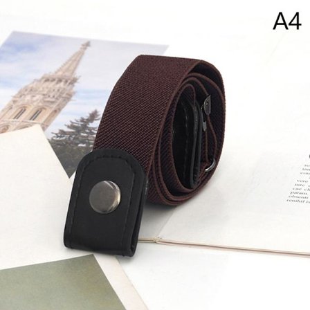 Damer Elastisk dovenbælte dame uden spænde bælte jeans kjole elastisk