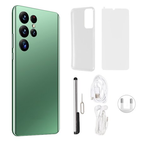 Ultra HD-skærm 16 GB 1T Smartphone - Ansigtsoplåst Android 12-mobiltelefon - 6,4 tommer skærm - 110‐240V