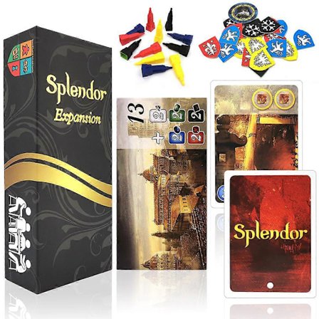 Splendor Utvidelsespakke Brettspill .Familiebrettspill.Brettspill for Voksne og Familie | Strategispill