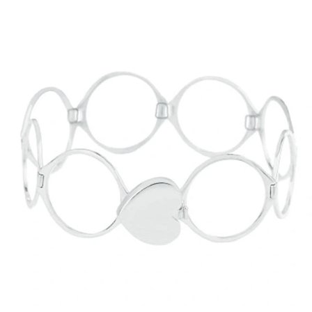 2-i-1 Sammenleggbart Uttrekkbart Ringarmbånd Rustfritt Stål Armbånd Ring Dobbel Bruk Armbånd Sølv