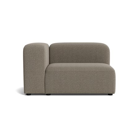 Milo XL hjørnemodul, venstrevendt - Nordic Grå - 100x130x72 - Sofa