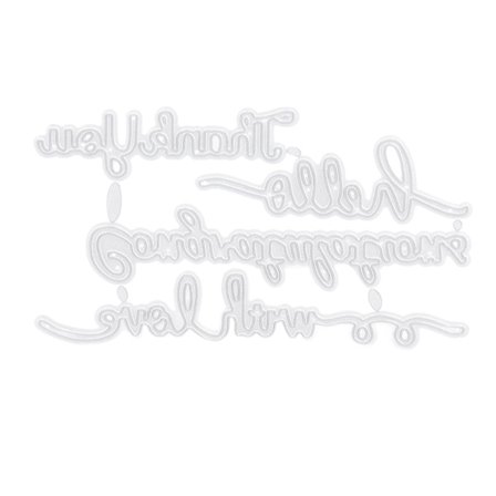 2 stk. skjæreform velsignelsesord mønster enkel betjening unik design hjemmefest dekorasjoner form