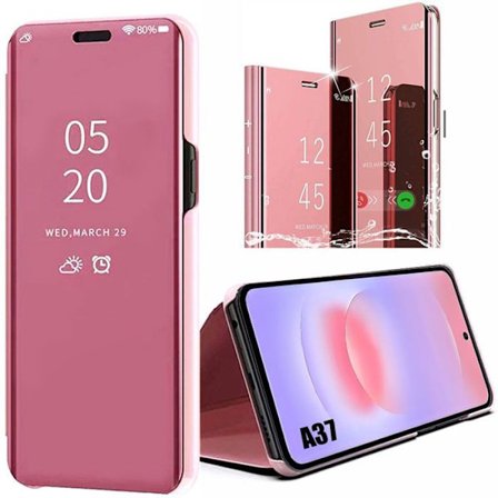 Cover til Samsung Galaxy A37 5G, Fuld Beskyttelse Foran og Bag Smart View Rosa