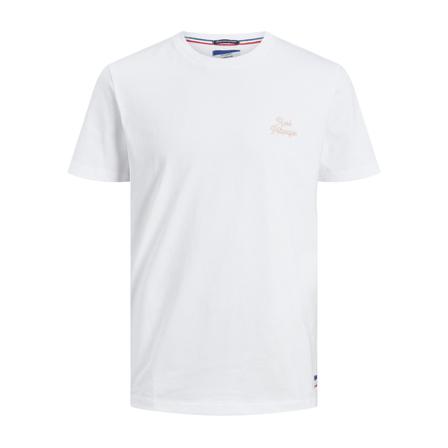 Jack & Jones T-shirt Jorpandolfi Lbss22 , Wit , Heren , Maat: L