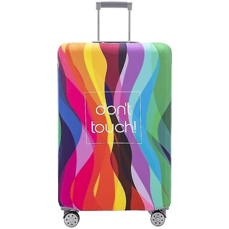Luggage Cover Washable Suitcase Protector Anti-scratch Suitcase Cover Fits 18-32 Inch Luggage (colour Stripe, S)