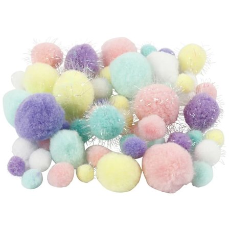 Creativ Company Pompoms Pastell 62g
