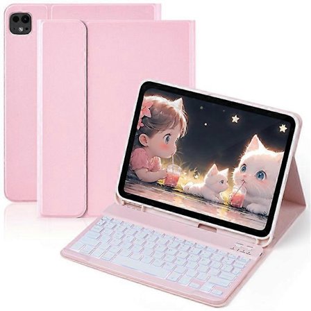 SK-1109D Läder Tablet Fodral med BT Tangentbord Kompatibelt För iPad Air 11 (2025) / (2024) / Pro 11 (2022) / (2020) / Air (2