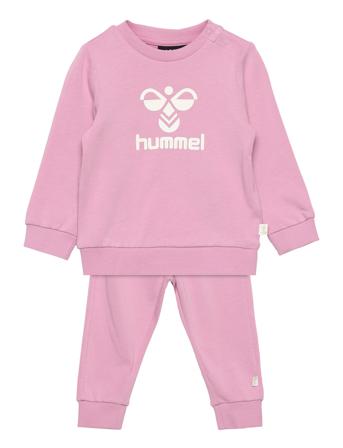 Hmlarine Crewsuit Sets Sweatsuits Lyserød Hummel