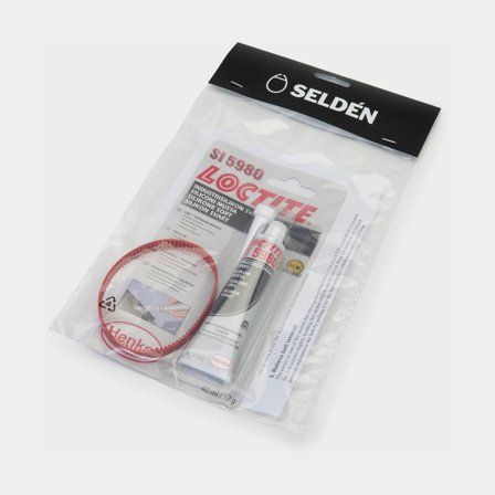 Seldén drivremssats för Furlex 300E rullfocksystem, inkluderar röd drivrem, Loctite och instruktioner för enkelt byte