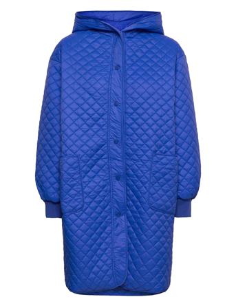 Agneskb Jacket Quiltet Jakke Blå Karen By Simonsen