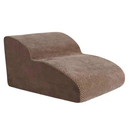 Hundetrapp Rampe 2 Trinn for Små Hunder Sklisikker Bunn Komfortabel Hund Kjæledyrtrapp