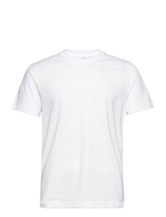 Modern Front Logo T-Shirt T-shirts Short-sleeved Vit Calvin Klein