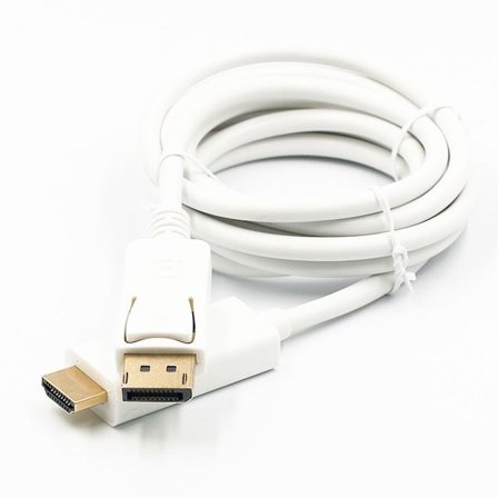 DP till HDMI omvandlingskabel kabeladapter VIT