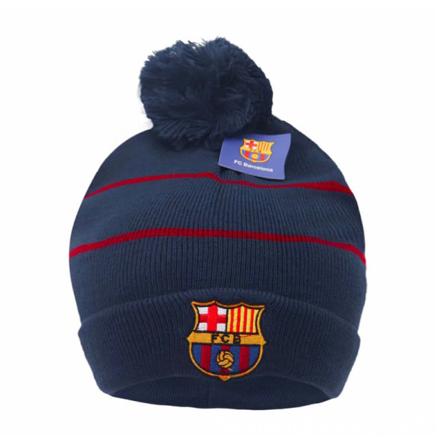 Fotbolls Unisex Manschettstickad Mössa Varm Mjuk Kan Användas Utomhus Barcelona