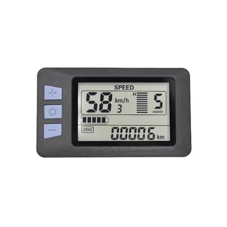 P3H LCD Display Målerinstrument Dashboard 24V 36V 48V 60V Elcykel Målerpanel til El-Scooter