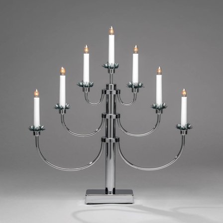 Konstsmide - Adventstake 2050-900 7L metal Krom