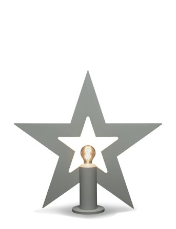 Konstsmide | Table Star Wood 56 Cm | 58X56CM