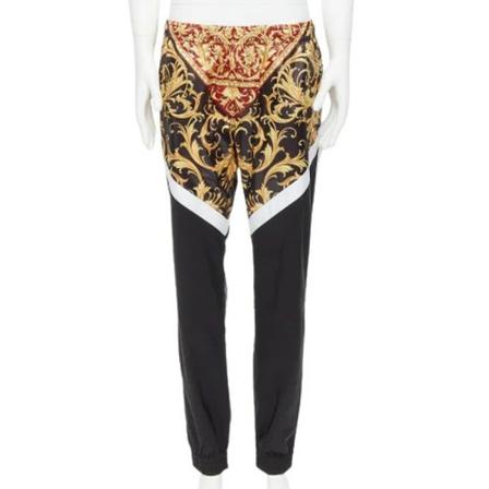 Versace Pre-owned, Pre-owned Nylon bottoms Zwart, Dames, Maat:L,print