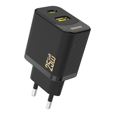 Dudao GaN vægoplader 25W PD & QC – Sort