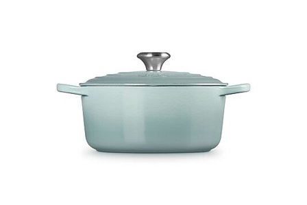 LE CREUSET Støpejernsgryte rund SeaSalt 24cm