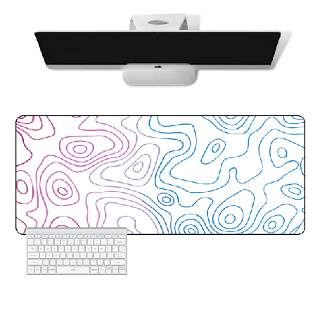 Suuri Hiirimatto Työpöytämatto Valkoinen