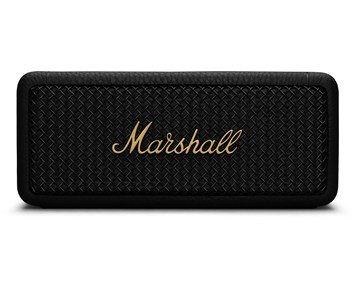 Marshall Emberton II - Black and Brass - Häftig Bluetooth-högtalare med kraftigt ljud