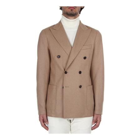 Eleventy Eleventy F70Giaa02 Jac24018 04A Double-breasted Man Beige beige, Herr Jackor & rockar, Herr, Storlek: S
