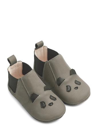 Edith Leather Slippers Grey Liewood