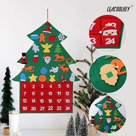 Huopa Joulukuusi Kuutio Kalenteri Kuitukangas Joulukuusi Ripustus Lasten DIY Huopa Joulukuusi