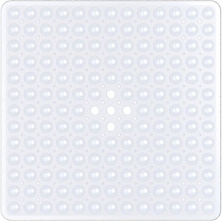 Fyrkantig Halkfri Duschmatta - Vit