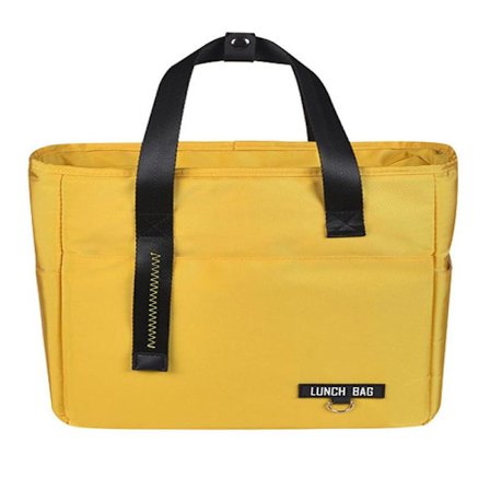 Bento Vattentät Lunchväska/Kylväska Lätt att Bära för Skola, Kontor, Resor, Picknick, Övre Grön Stor