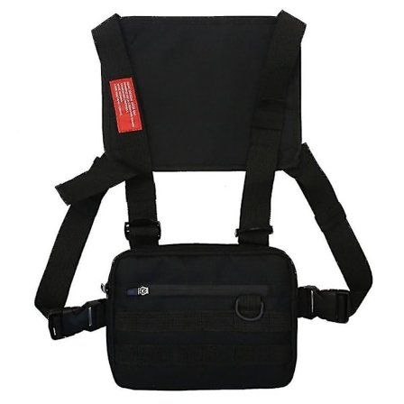 Vandtæt brysttaske til mænd, brysttaske vest til træning, cykling og vandring