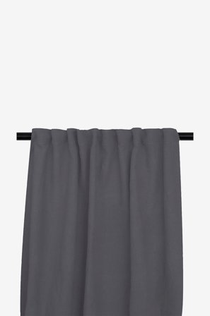 Eightmood - Gardin Lily - Grå - Veckbandslängder - 132X250 - Från Homeroom