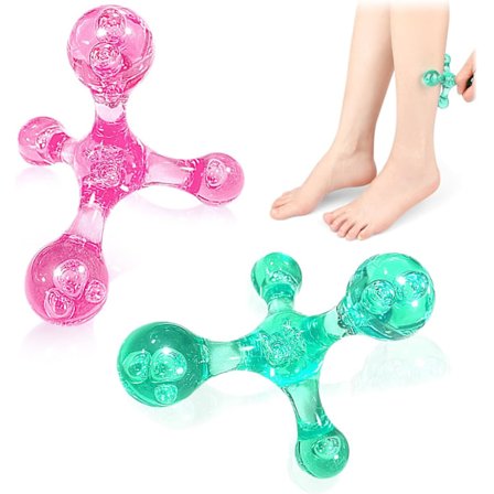 Punktmassasje, 2 stk. Dypvevsmassasje for rygg, manuell massasje, myofascial triggerpunktmassasje for hode, nakke, skuldre, rygg, armer, for 