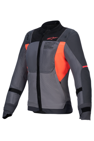 MC-Jakke Alpinestars Stella ST-2 Air Dame Mørkegrå/Fluo Koral L