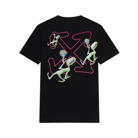 Off White T-Shirts , Zwart , Heren , Maat: L