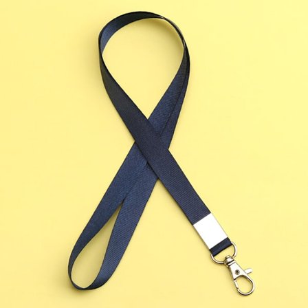 10 kappaletta paksuuntunutta työpaikan henkilökortin pidikkeen lanyardia, työpaikan henkilökortin pidikkeen lanyardia (laivastonsininen),