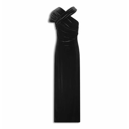 Han Kjøbenhavn Long Drape Kjole Sort, Dame