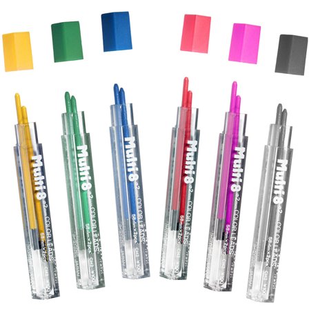 Pentel Multi 8 2mm-leads Pack of 2 Pink