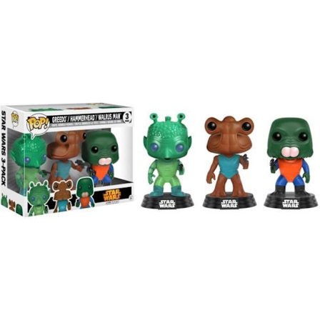 3 Funko Pop! Star Wars: Greedo, Hammerhead, Walrus Man - eksklusiivinen