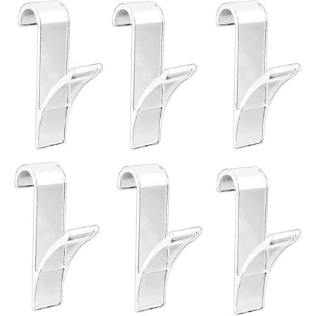 Towel Radiator,6 Pcs Radiator Hook Transparent Hanging Hook Towel Rack Hook For Heated Towel Rack