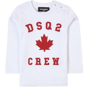Kids - Dsquared2 White Logo T-Shirt - Tops - 36 months - White