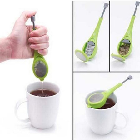 Tea Infuser Loose Tea Leafs Sil Herbal Spice Silikon Filt