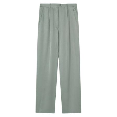 American Vintage Calças Widland , Groen , Dames , Maat: L Wijde Broeken