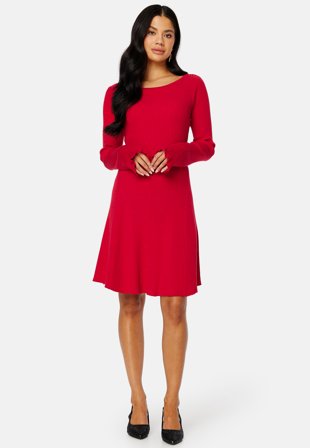 BUBBLEROOM Quinn knitted dress Red Klær