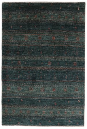 Hand Knotted Persian Loribaft Fine Persia Rug 82X123 Black