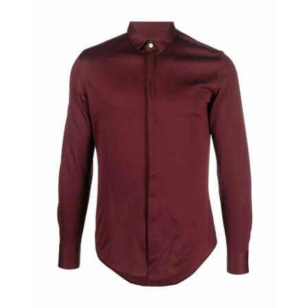 Emporio Armani Formal Shirts , Rood , Heren , Maat: M